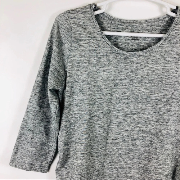 Liz Lange Maternity Space Dye Bodycon Dress Ruched - Picture 2 of 6